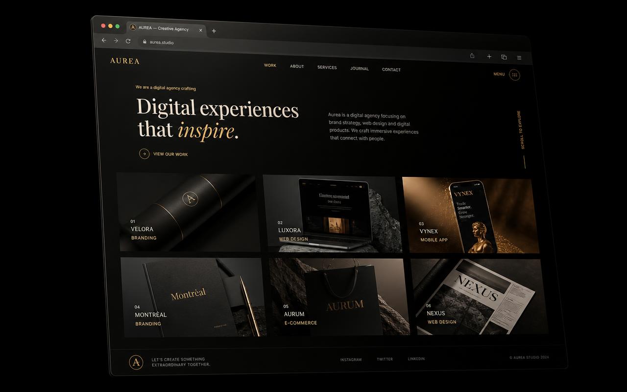 Luxe website template preview
